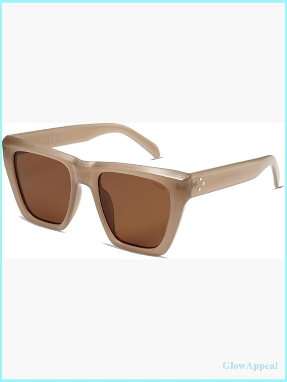 Oversized Square Cat Eye Polarized Sunglasses for Women